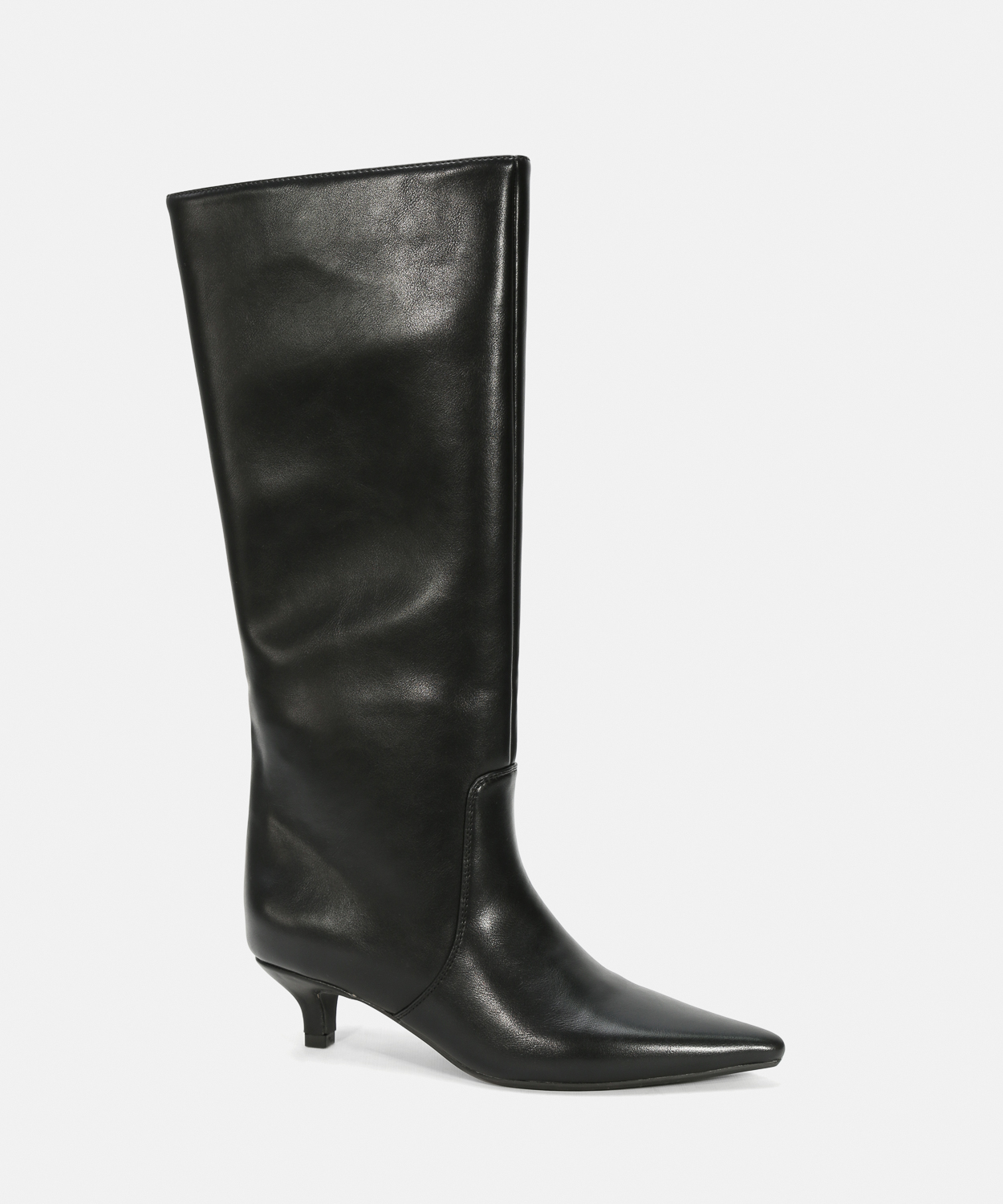 Botas altas negras tac&oacute;n kitten image number null